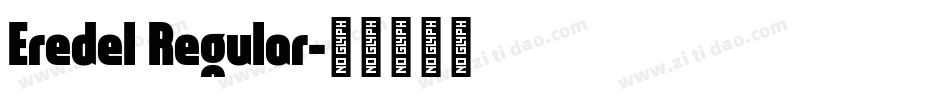 Eredel Regular字体转换